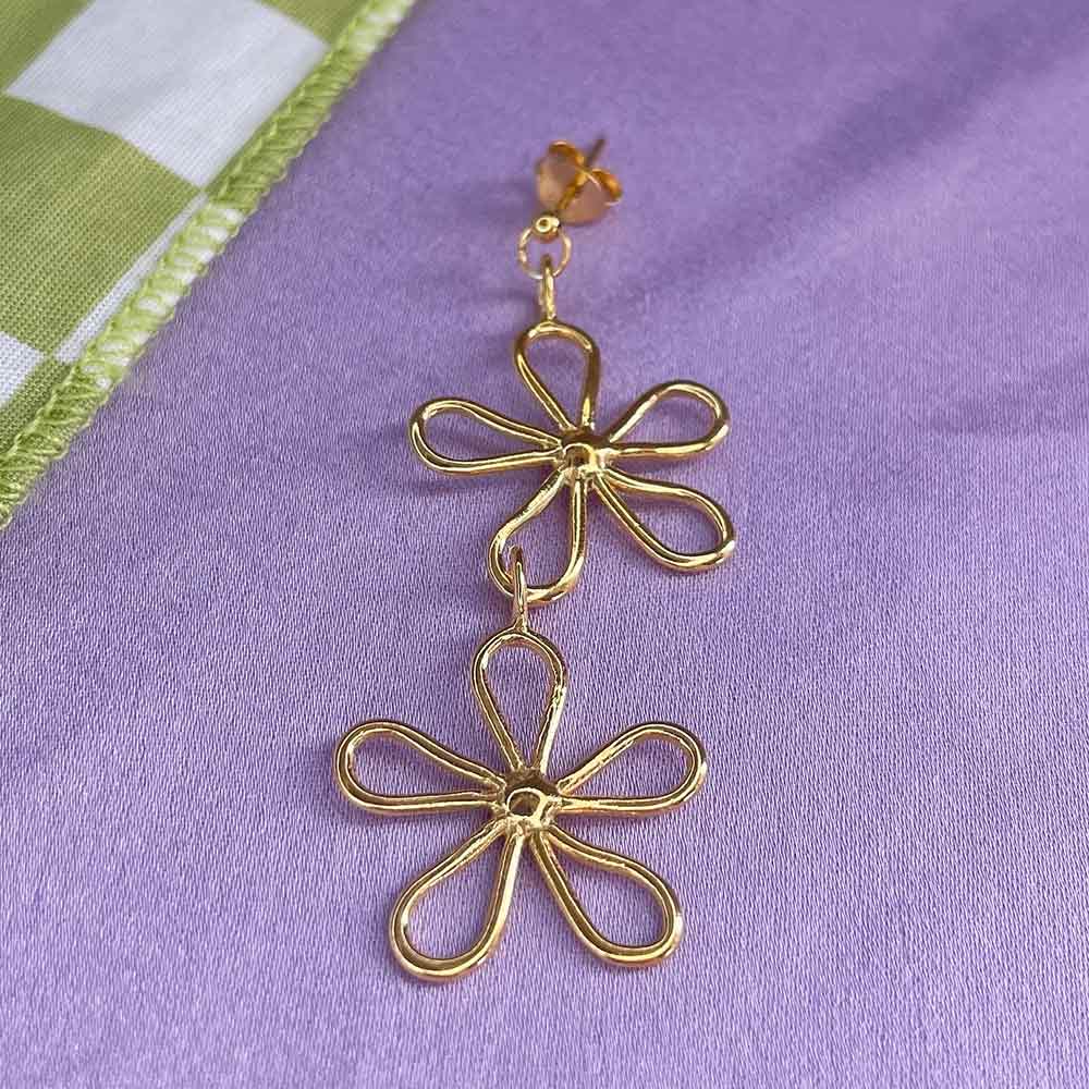Double Flower Power Earring