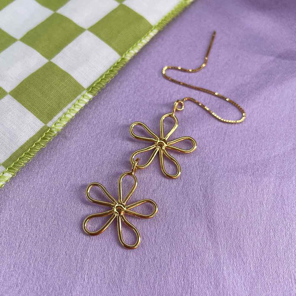 Double Flower Power Earring