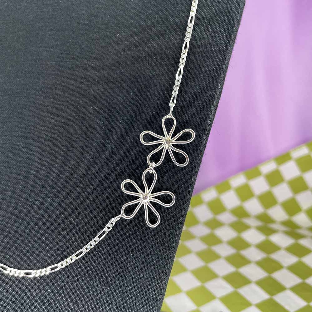 Double Flower Power Necklace