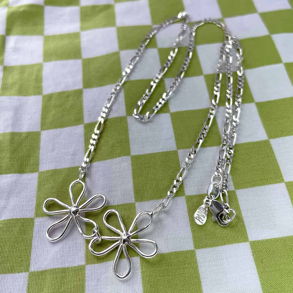 Double Flower Power Necklace