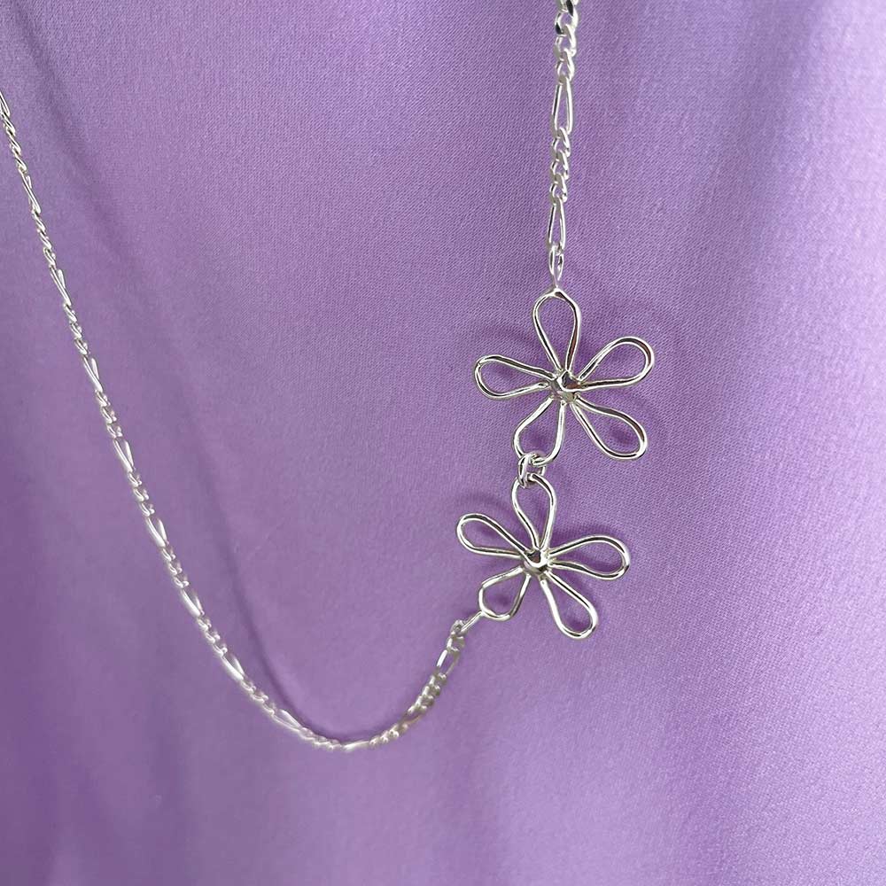 Double Flower Power Necklace