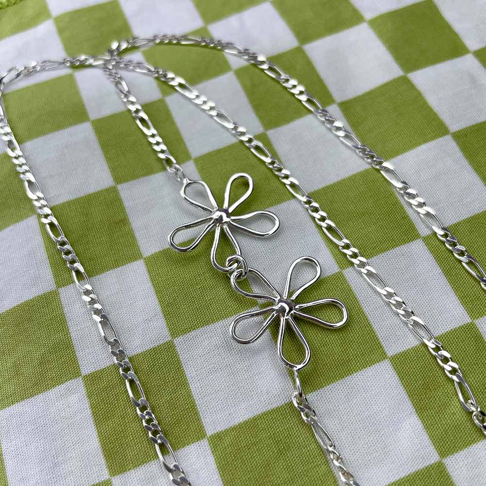 Double Flower Power Necklace