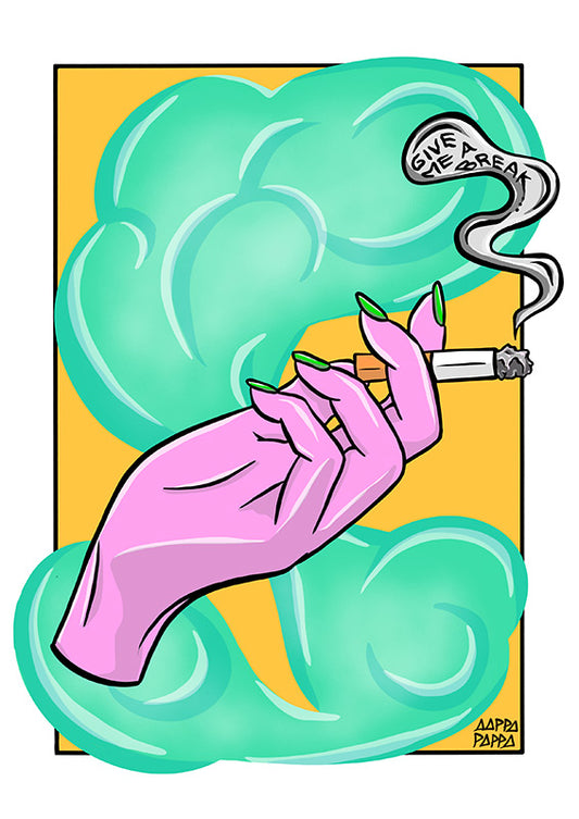 'Give Me A Break' A3 Print