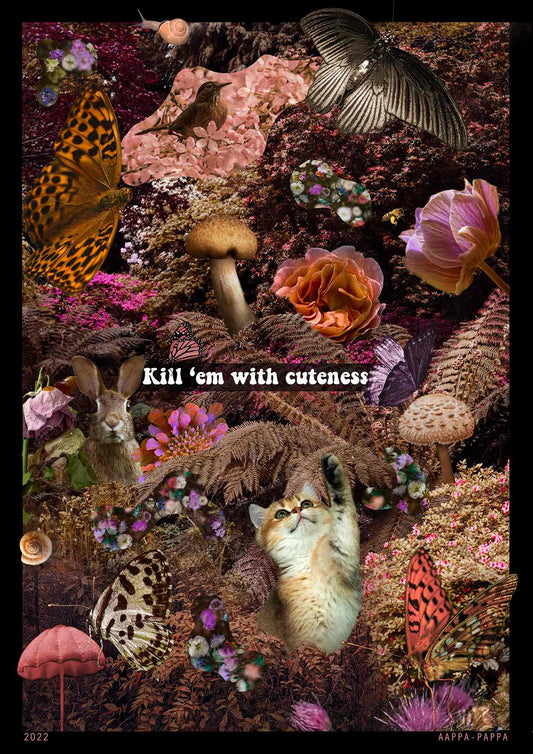 'Kill Em With Cuteness' A2 Poster