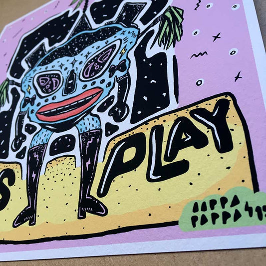 'Let's Play' Archival Print