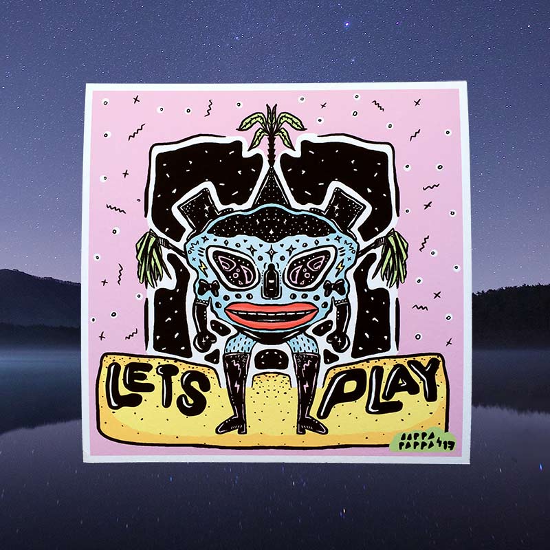'Let's Play' Archival Print