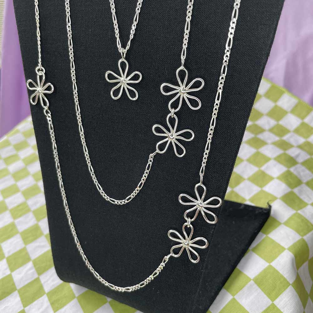 Double Flower Power Necklace