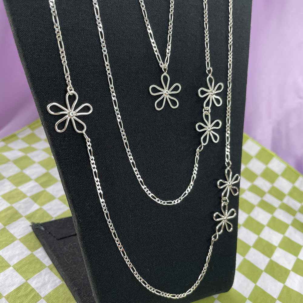 Triple Flower Power Necklace