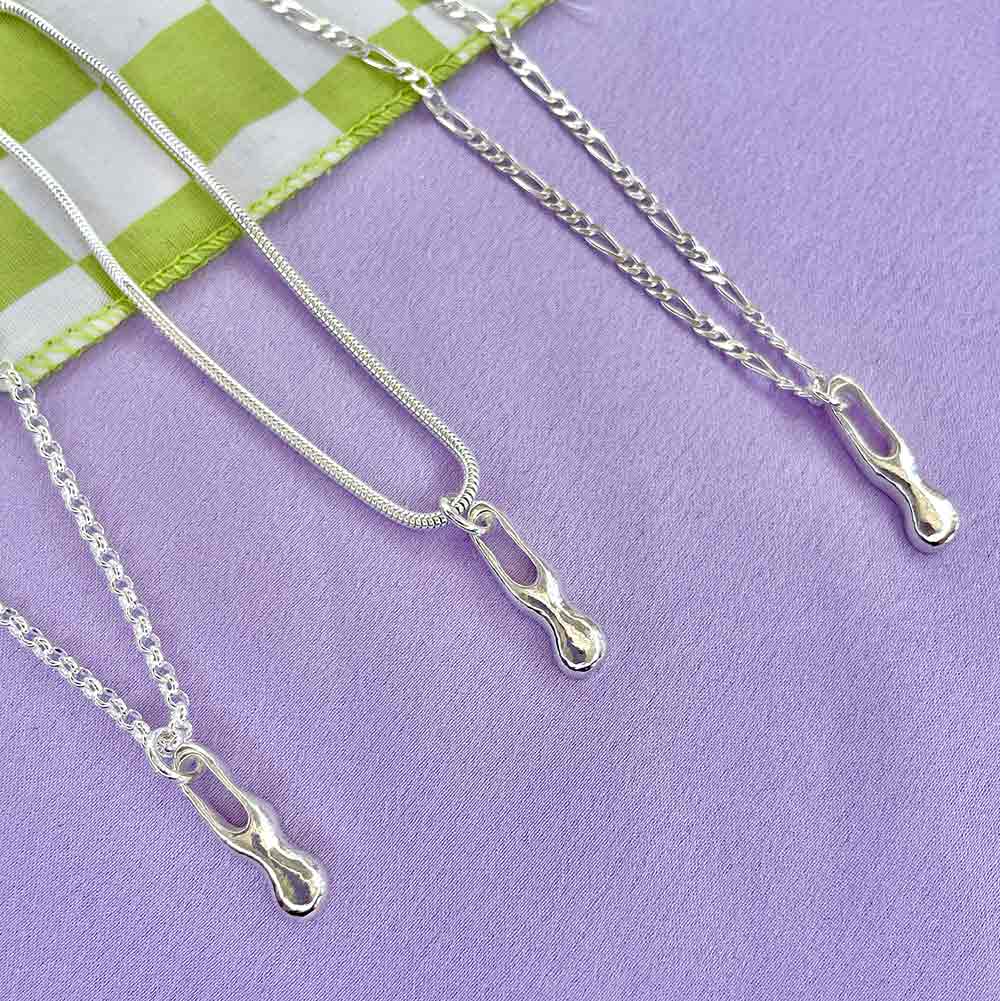 Small Blobby Drop Necklace