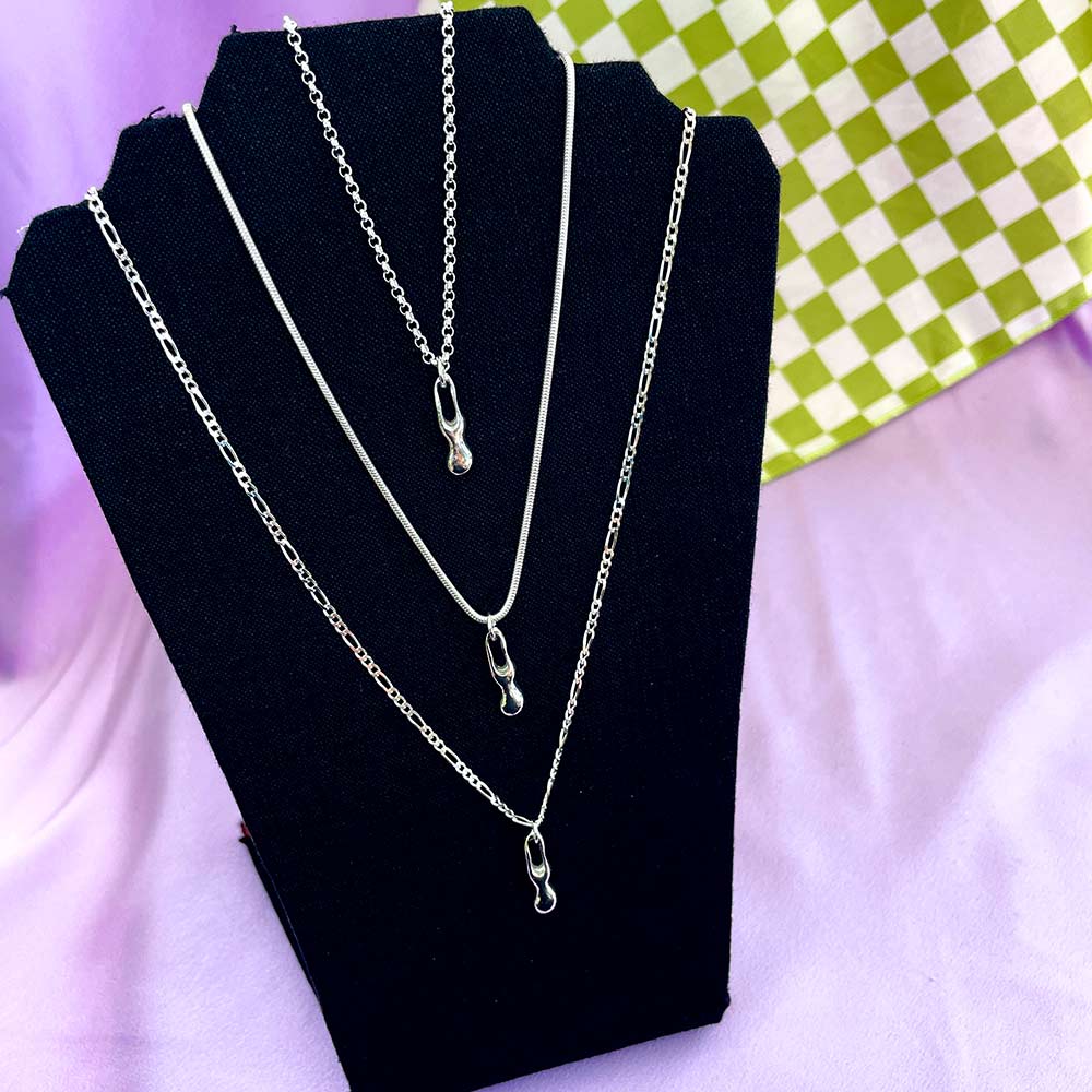 Small Blobby Drop Necklace