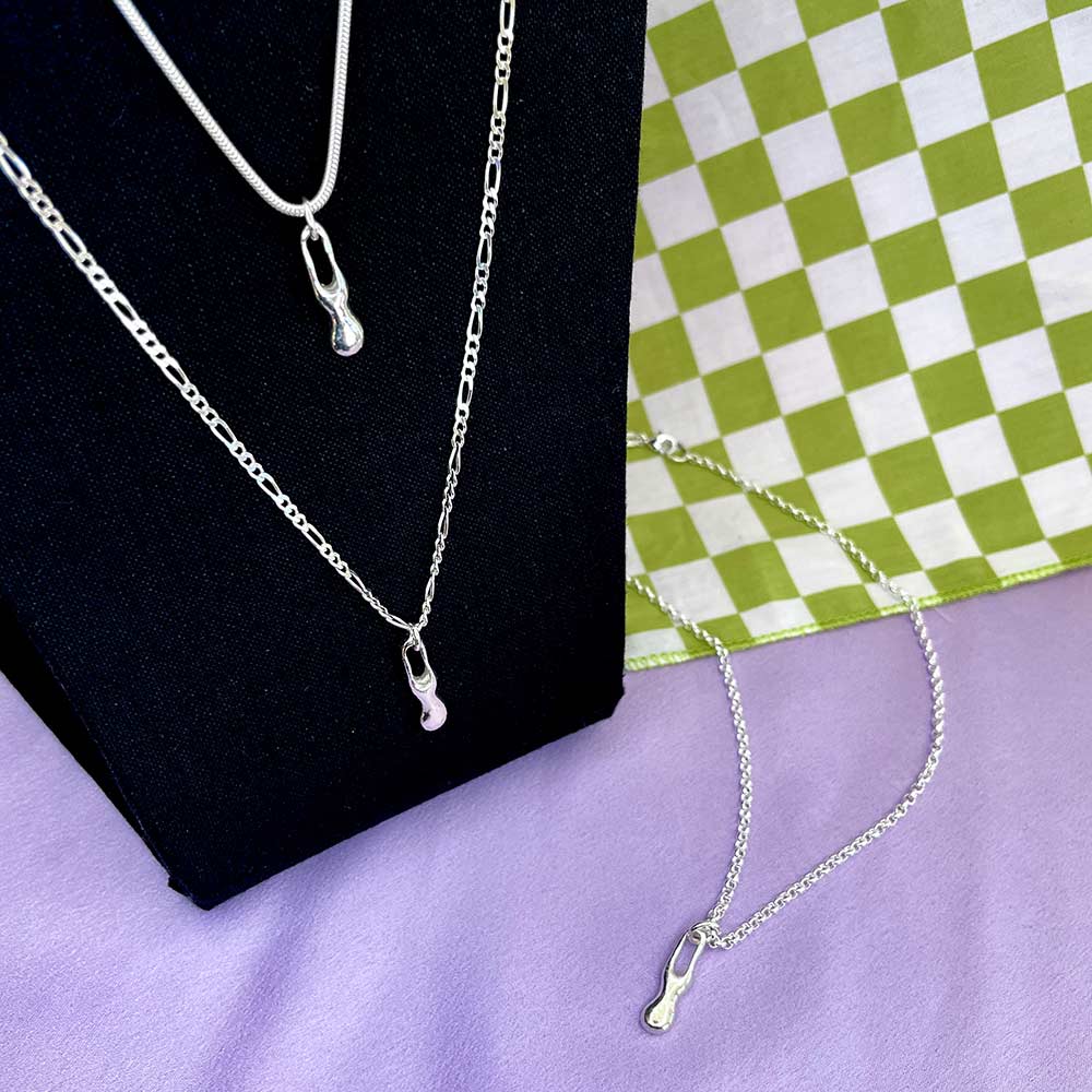 Small Blobby Drop Necklace