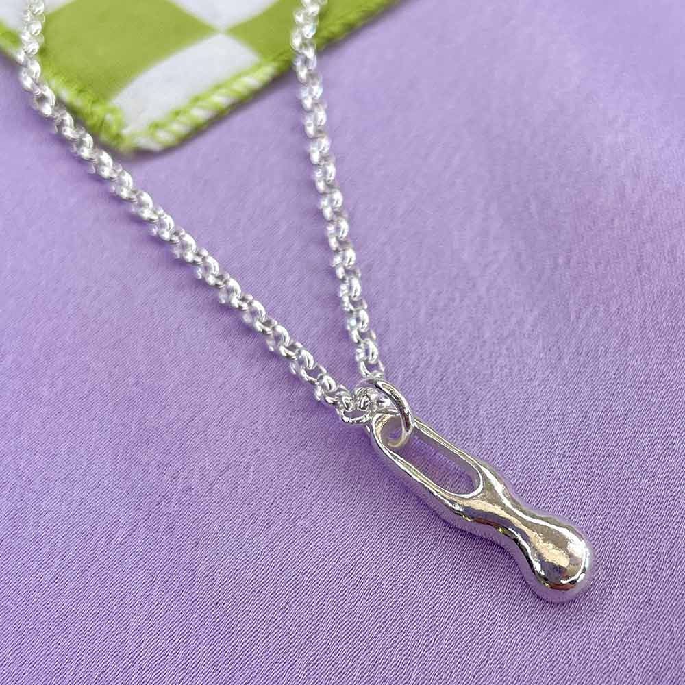 Small Blobby Drop Necklace
