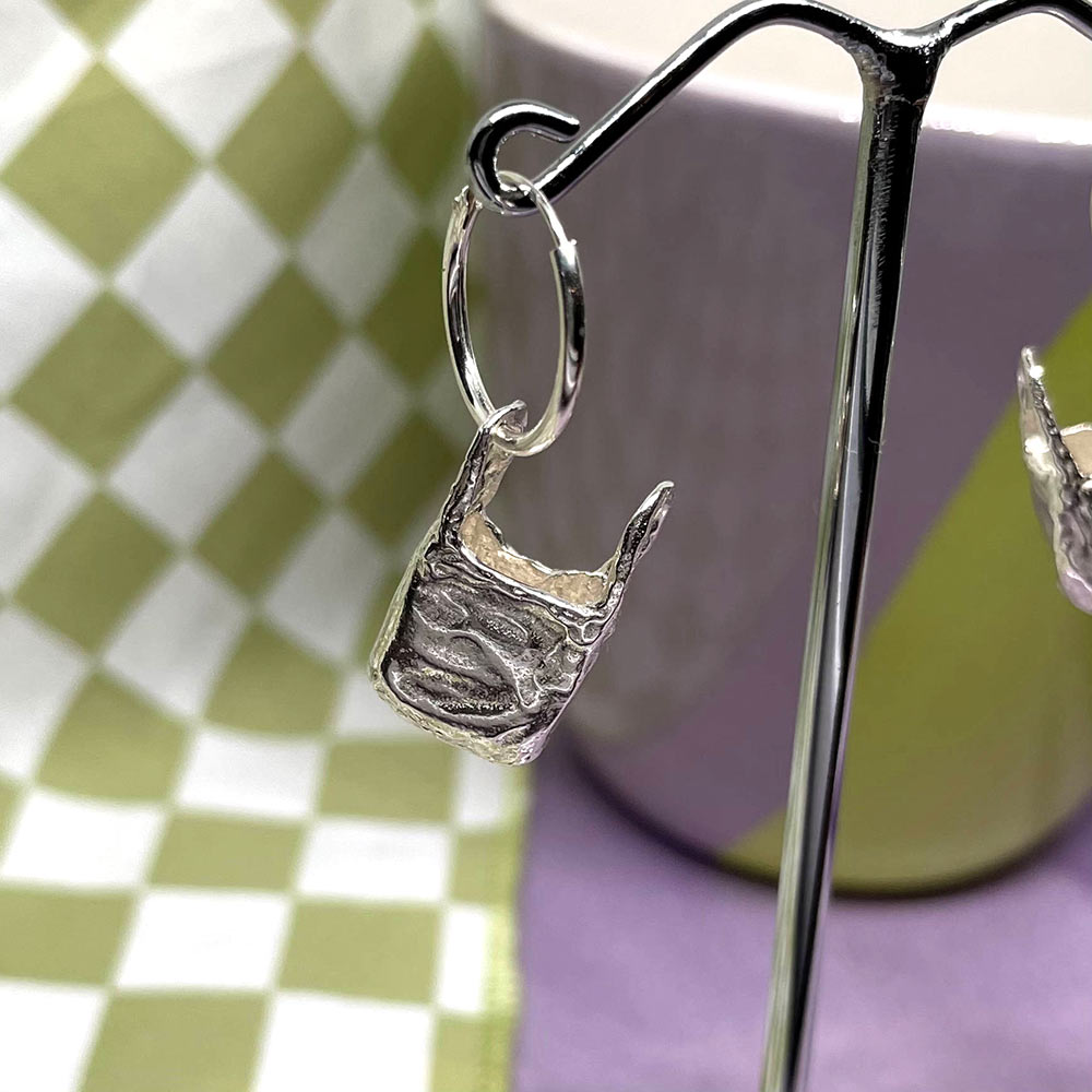 Trash Bag Earring