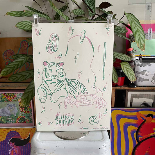 'Unlikely Friends' A3 Print