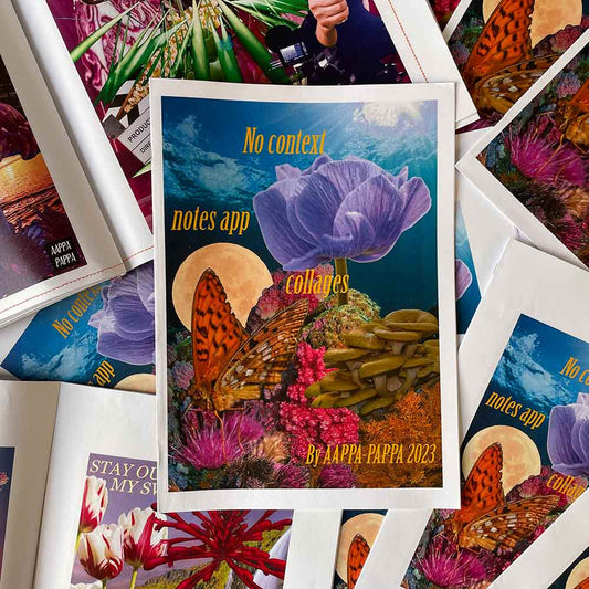 'No Context Notes App Collages' Zine