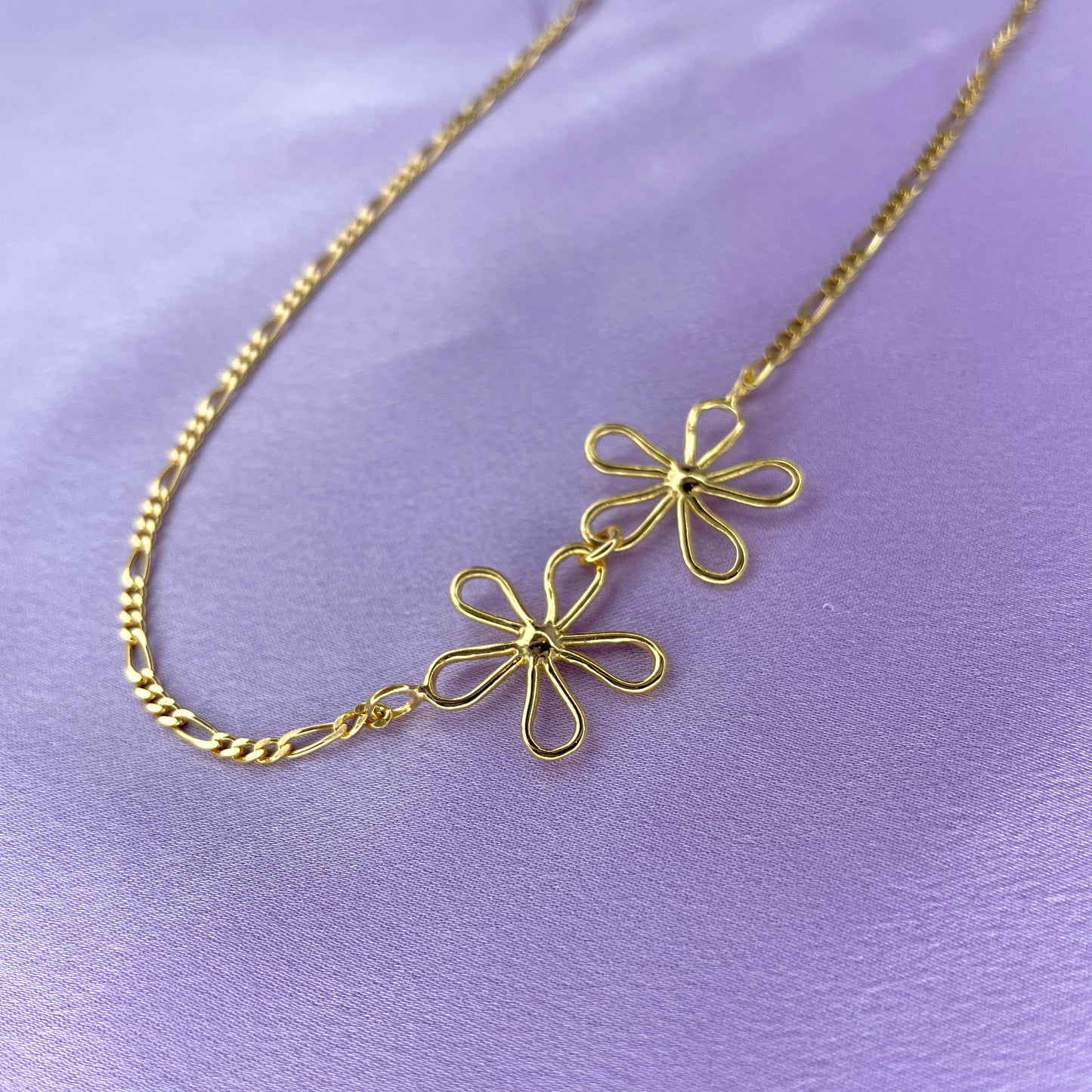 Double Flower Power Necklace