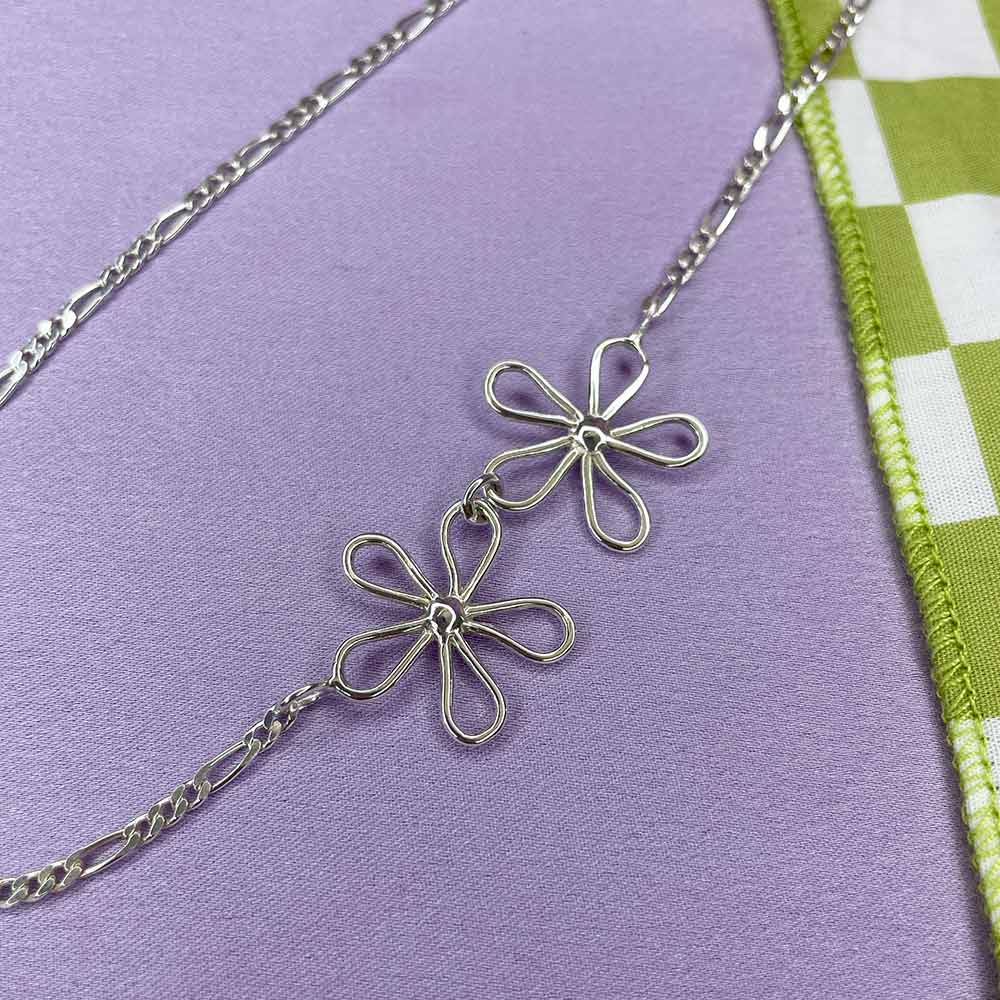 Double Flower Power Necklace