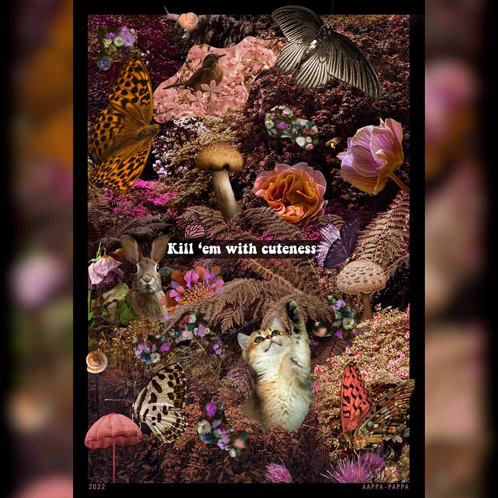 'Kill Em With Cuteness' A2 Poster