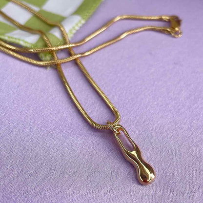 Small Blobby Drop Necklace