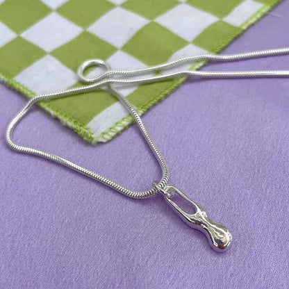 Small Blobby Drop Necklace