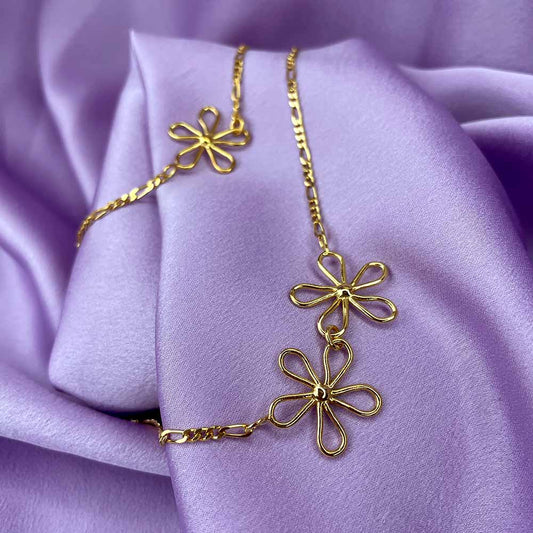 Triple Flower Power Necklace